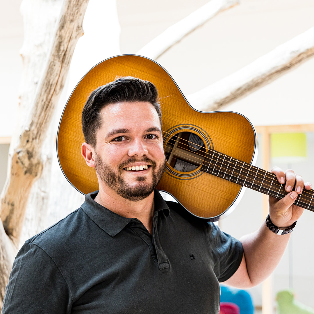 Leiter der LamiKita Manuel Wohlrab